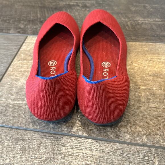 Rothy's Women's The Flat Bright Red Size 10.5 - Picture 4 of 10